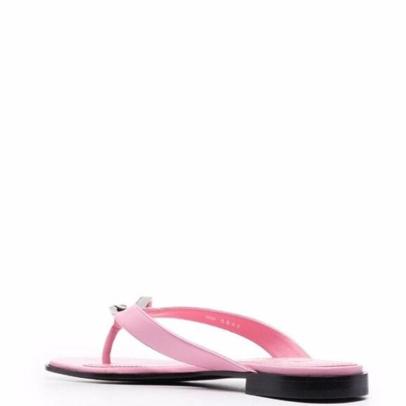 🆕 Authentic Givenchy Pink G Chain Buckle Sandals (SZ 37) - Picture 10 of 12